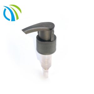 China 24 415 Spring 2ml Skin Care 24mm Plastic Lotion Pump Ribbed Black on sale