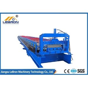 PLC Control Floor Deck Roll Forming Machine , 15000KGS Automatic Roll Forming