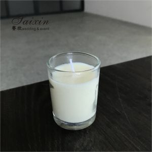 SX-C014 Wholesale Cheap Event Decor Tealight Glass Cup Real Wax Candle
