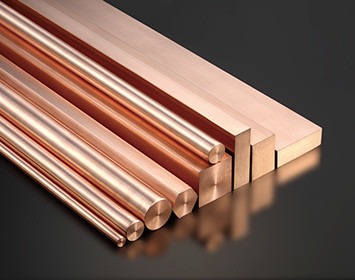 Buy Free Cutting Pure Copper Solid Round Bar Rod High Strength Width 10mm-125mm at wholesale prices