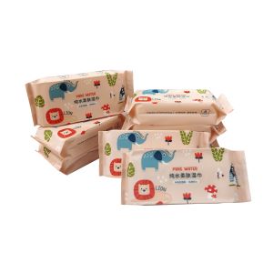 Tea Tree Oil 45GSM Baby Biodegradable Wet Wipes Rayon Spunlace