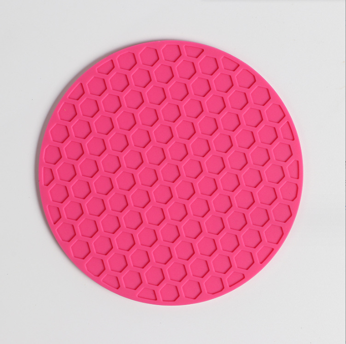Deep Grooved Absorbent Silicone Coaster Pad Mat for Heat Resistant Pot Mug Coffee Cup