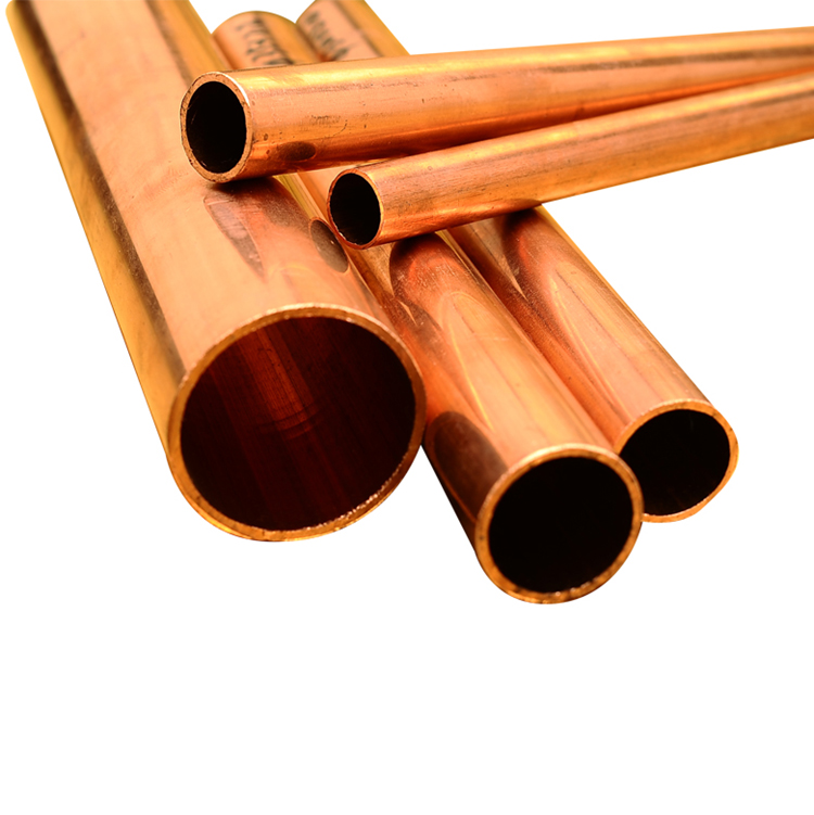 Straight Diameter 8mm Copper Pipe Tube C11000 C12200 Round Shape