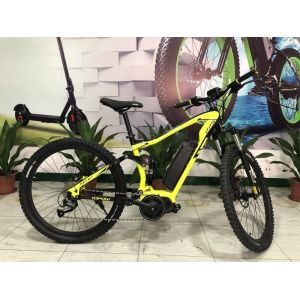 Fat Tire Ebike Mid Drive Full Suspension Bike 27.5" Bafang Motor Torque Sensor