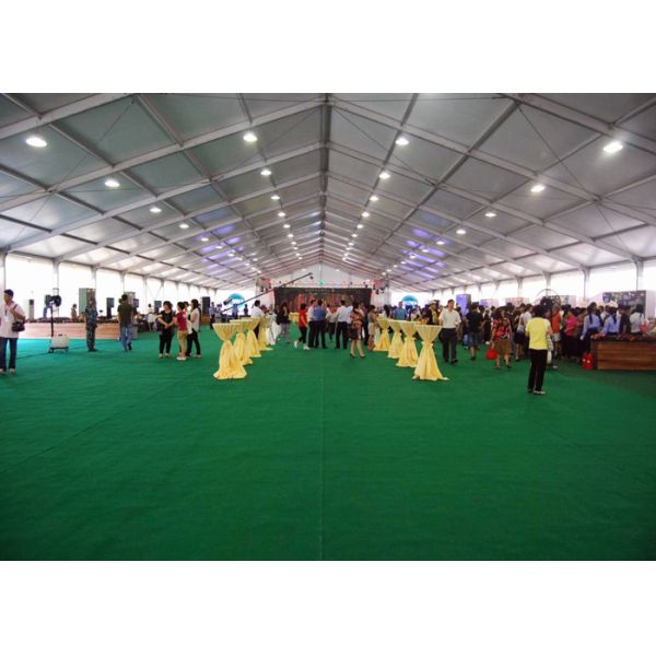 Windproof White Giant Canopy Marquee Tent With Sidewalls Aluminum Structure Material
