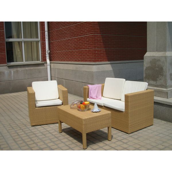 Buy 3pcs patio cane furniture    at wholesale prices