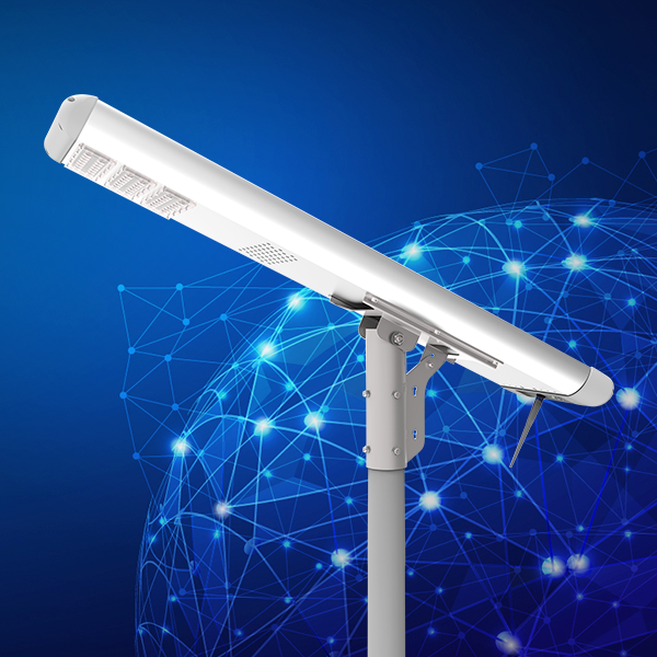 IP65 High Lumen Solar Led Street Light Pole , 50 Watt Led Street Light With Sensor