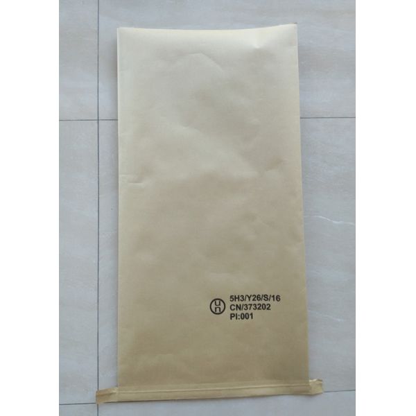 50kg Multiwall Paper Bags / White Kraft Paper Sacks for Titanium Pigment Packing
