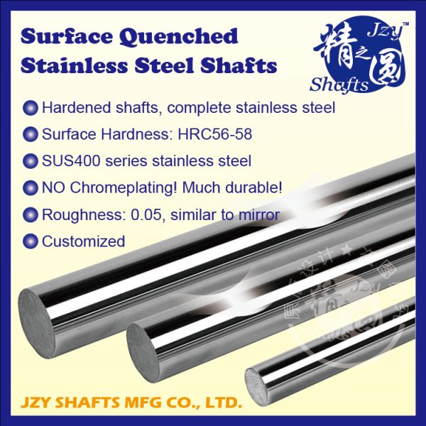 stable and durable stainless steel heat treating linear round bar HRC56-58
