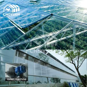 UV Protection Transparent Glass Covered Greenhouse Thickness 8mm