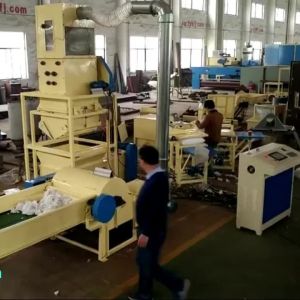 Kapok Bolster Ball Fiber Pillow Making Machinery Line Broken Sponge Stuffing