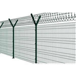 China Y Fence Post Welded Mesh Fence Security Wire Mesh Fence With Razor Wire on sale