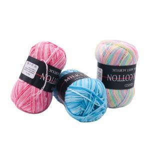 Quality 50g Weight Milk Cotton Material Knitting Wool Thread Yarn for Garment Sewing and More for sale