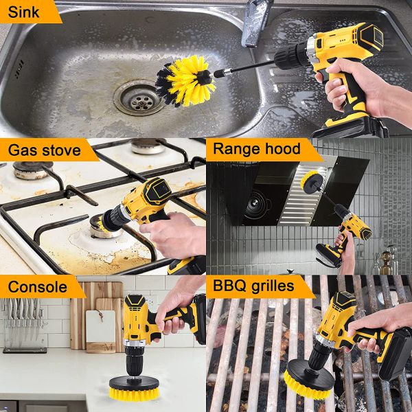 Filament Diameter 0.55mm Nylon Cleaning Brush For Drill Scrubber Set 6.5mm Plate Hole