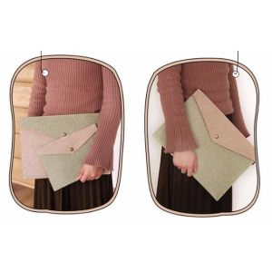 canvas envelope bag,Fashion shoulder college student inner pocket 100% organic