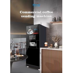 Macas Commercial Coffee Machine with 27inch Touchscreen and Auto Cleaning