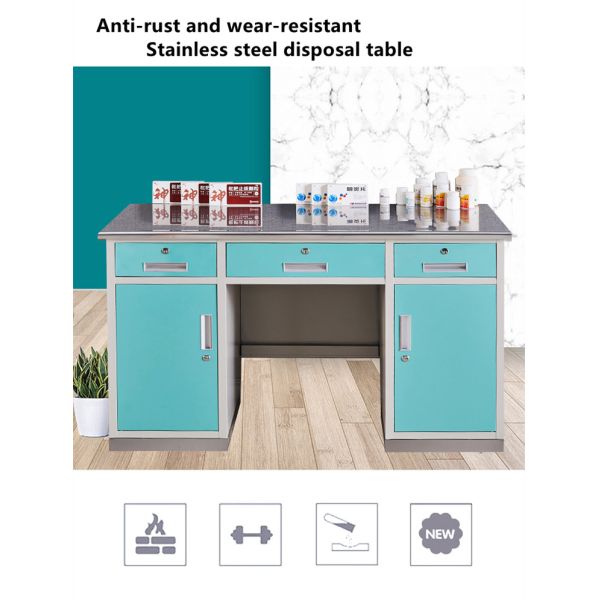 0.5mm Three Drawer Medicine Display Cabinet Odourless ODM