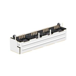 LPJE401DNL Tab Up Without LED 1X4 Port RJ45 Connectors Without Integrated