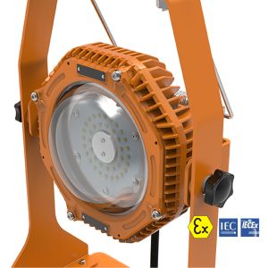 IECEX Certified Dimmable Atex Portable Lighting 5W-60W Rechargeable