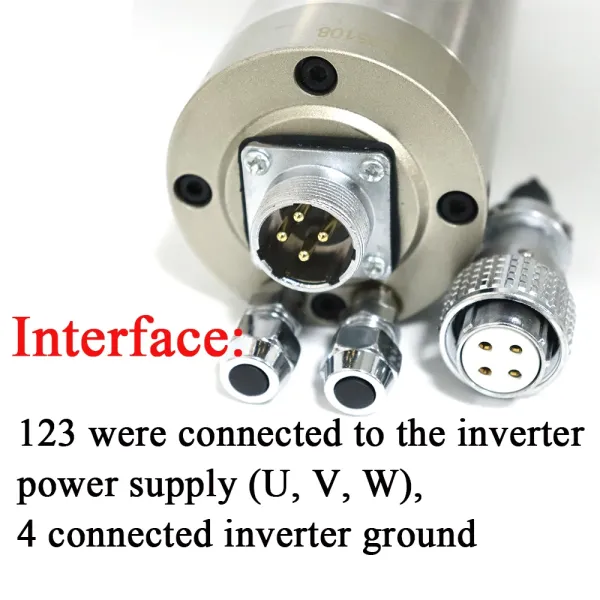 2.2kw Water Cooled Spindle Motor 220V Metal Engraving Waterproof For CNC Router