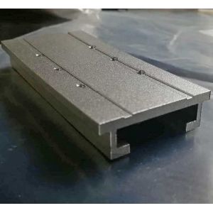 Sandblasted Aluminium Extrusion Profiles Extruded Aluminum Parts With Machining