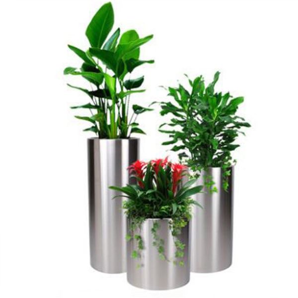 Variety of colors and sizes custom outdoor metal flower pot planter cute