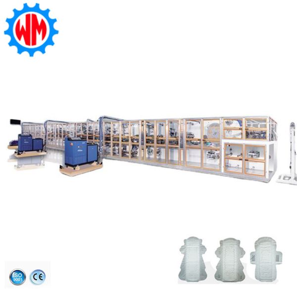 Buy Sanitary Pad Making Machine Engineers Installation Oversea Hygiene Safety at wholesale prices