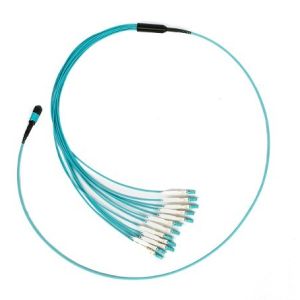 Elite 10M 12 24 Core 3.0MM SM MM Breakout Fan Out Cable With CCA CPR Rated