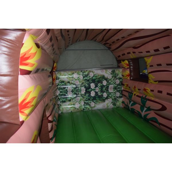 Big Cartoon Bouncy Castle Full Printing / Inflatable Indians Jump Bounce House Combo