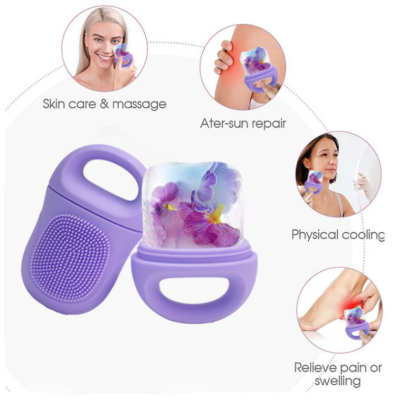 Stocked Ice Face Roller Cube Roller For Face Oil Absorbing Roller Face Cleaning Brush