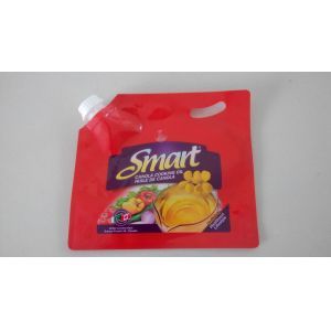 China 4.5L Large Red Spout Pouch Packaging on sale