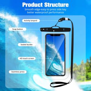 Underwater Phone Waterproof Cover Waterproof Swimming Bag Case Phone Pouch