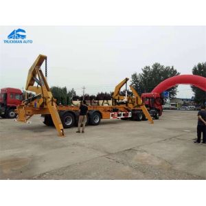 High Efficient Side Loader Container Truck Easy Loading Unloading With 37 Tons