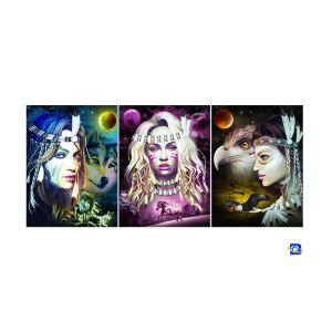 Film Lamination Lenticular Flip , 3D Triple Transition Lenticular Poster 12x17