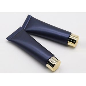 Black Surface Biodegradable Cosmetic Tubes 100ml With Golden Screw Cap