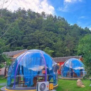 Polycarbonate Dome Tent Modular Prefab PC Crystal Bubble Dome House