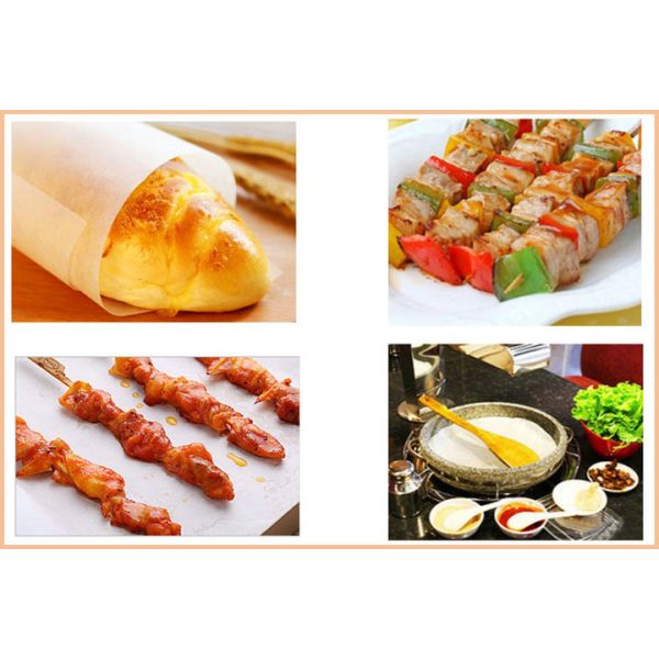 40gsm Natural White Greaseproof Paper For Burger Wrapping 76CM Food Safe 