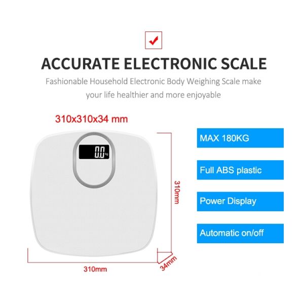 ABS Plastic Top Digital Personal Weighing Scale
