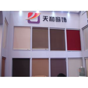 Acrylic Foaming Polyester Window Blinds , Slat Fireproof Window Coverings