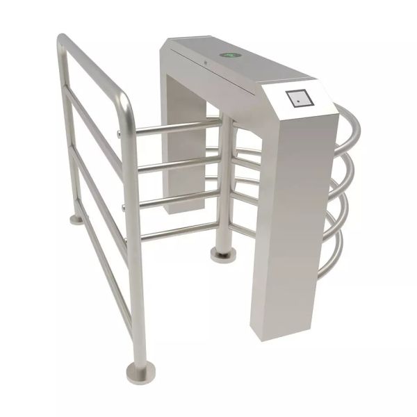 Polish Welding Half Height Turnstile Solenoid Pedestrian Control 120 Degree