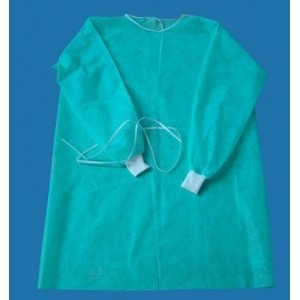SMS Material Disposable Isolation Gown , Disposable Theatre Gowns Breathable