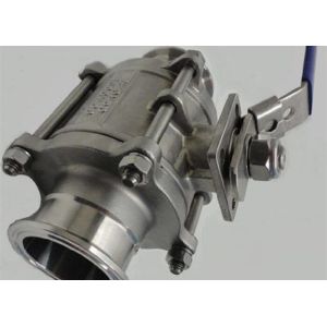 High Sealing Stainless Steel Ball Valve BPE Sanitary Pipe Fittings With Viton