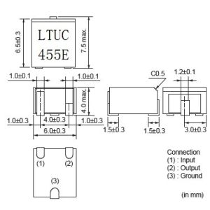 CFUKF455KE1X-R0 LTUC455KEx extremely fl at GDT characteristic