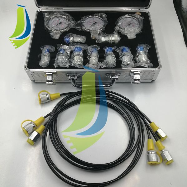 Hydraulic Pressure Test Kit With 3 Gauges For Excavator Parts