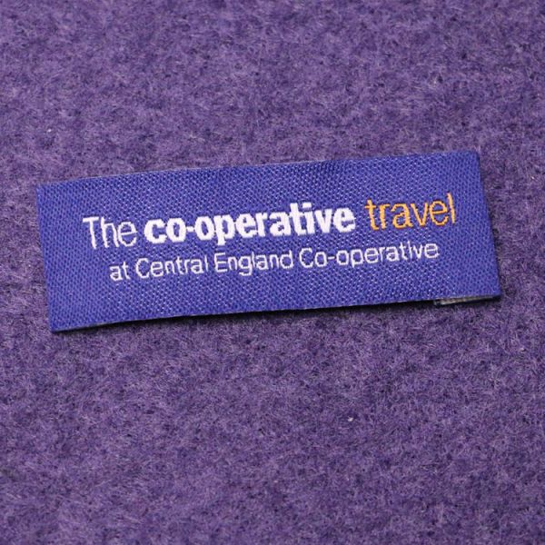 Durable Die Cut Woven Apparel Labels / Sew In Name Labels Tags For Sportswear