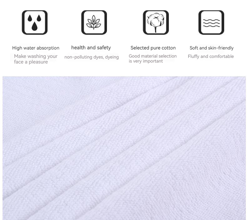 Customer Logo 600 GSM 100% Cotton Square Towel for Quick Drying and Soft Touch