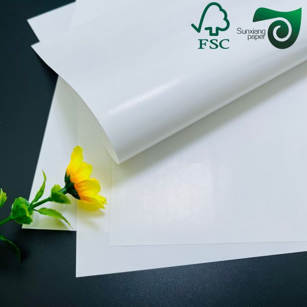 Double Sided Gloss Coated C2S White Art Cover Paper 80gsm 23 29 Inch FSC Certified