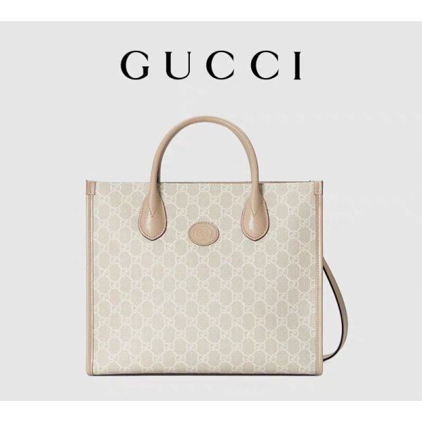 Buy Small Supreme Gucci Canvas Shoulder Bag Tote With Interlocking G at wholesale prices