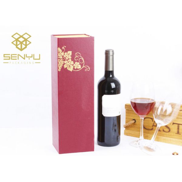 Buy Paper Cardboard Wine Box Luxury Packaging Custom Logo Printed ISO9001 at wholesale prices