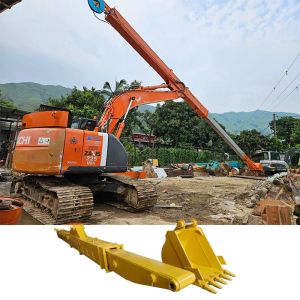 Two Section Telescopic Excavator Arm 10m Clamshell Telescopic Arm